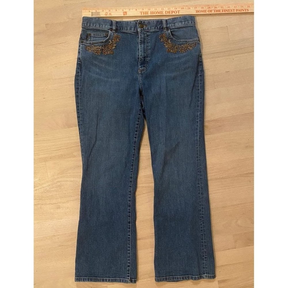 Ralph Lauren Jeans w/ embroidery & beading size 12